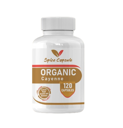 Organic CAYENNE Capsules - 120 Capsules