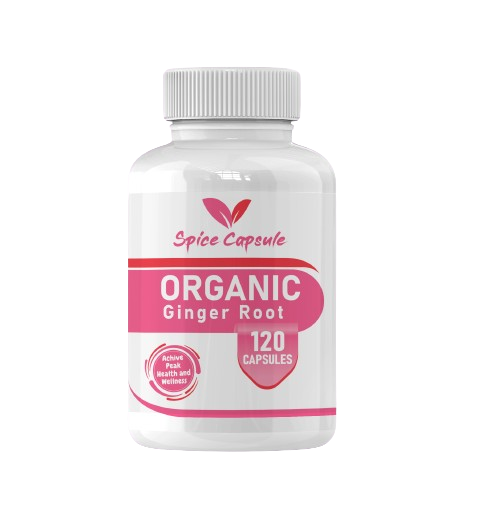 Organic GINGER ROOT Capsules - 120 Capsules